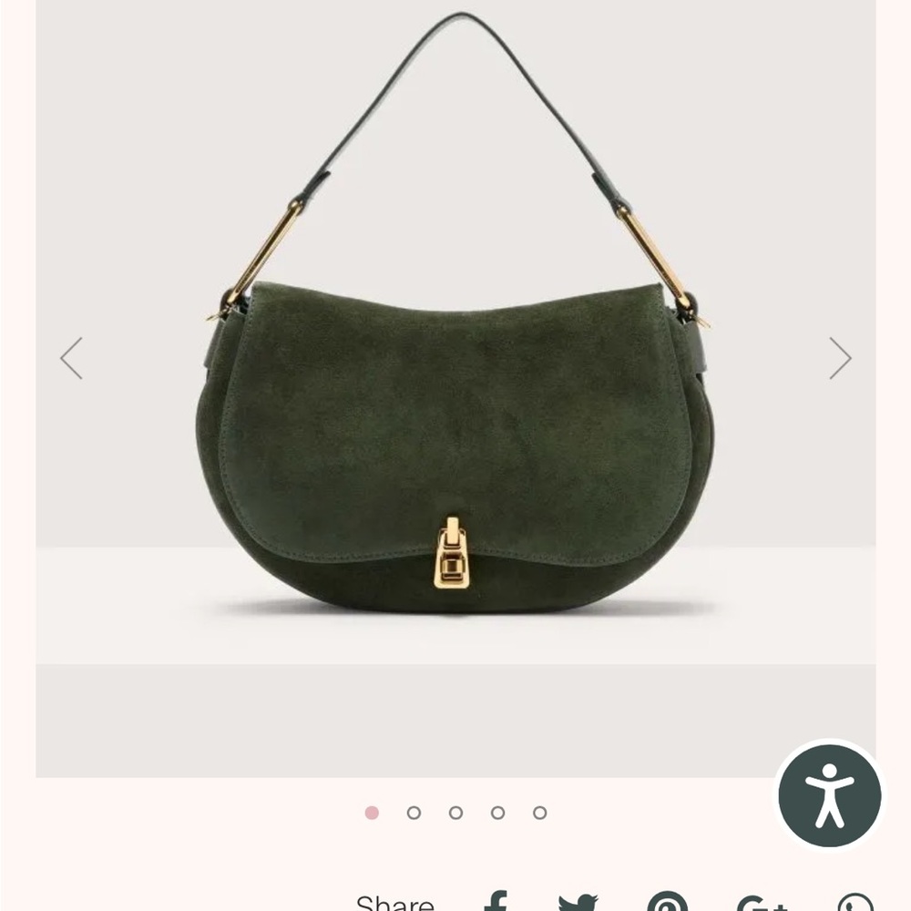 Coccinelle Suede + Leather 2 Way Bag - Picture 12 of 16